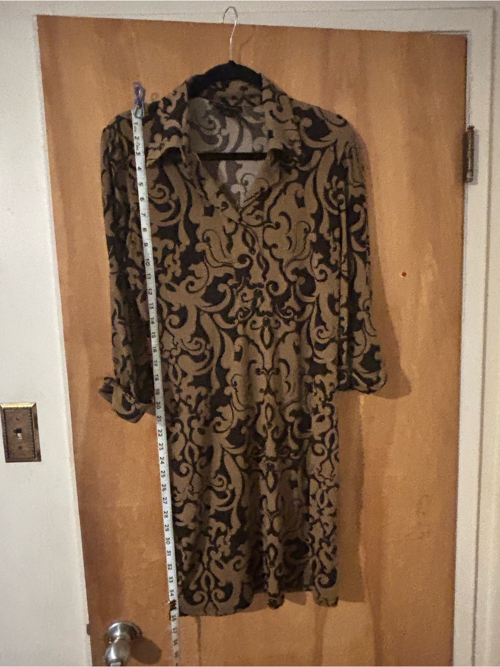 Inc  tan and brown colored dress (L)